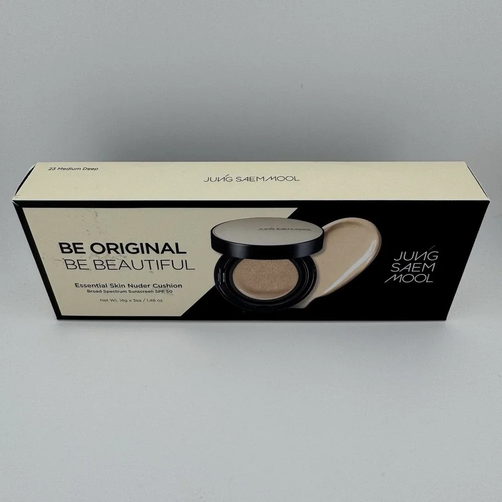 Jung Saem Mool Essential Skin Nuder Cushion Bundle +2 Refills #23 Medium Deep